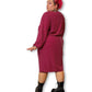 80’s Burgundy Polka Dot Secretary Dress (3X)