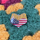 Vintage America Heart Enamel Pin