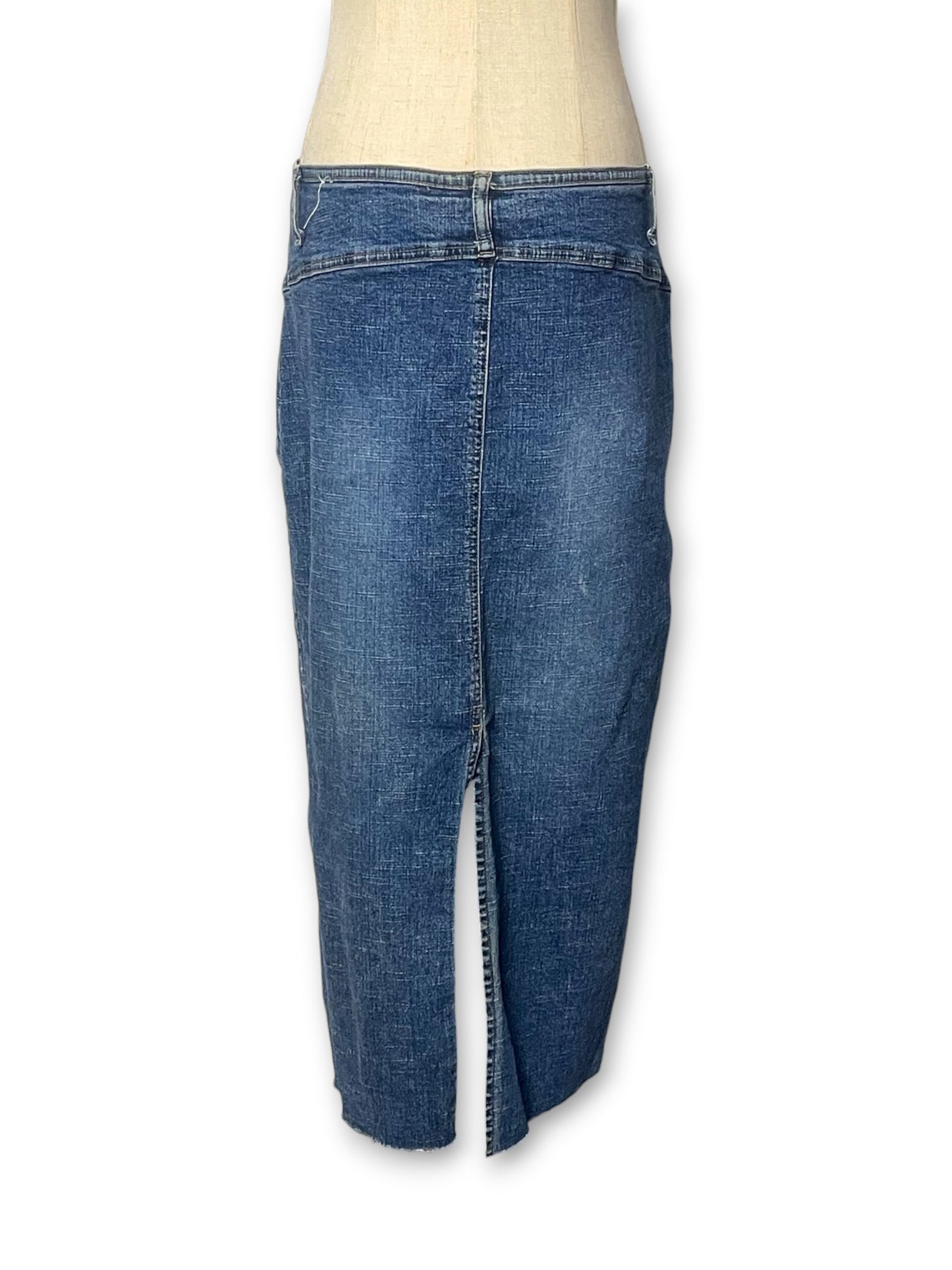 Y2K Lace-Up Denim Skirt (M/L)