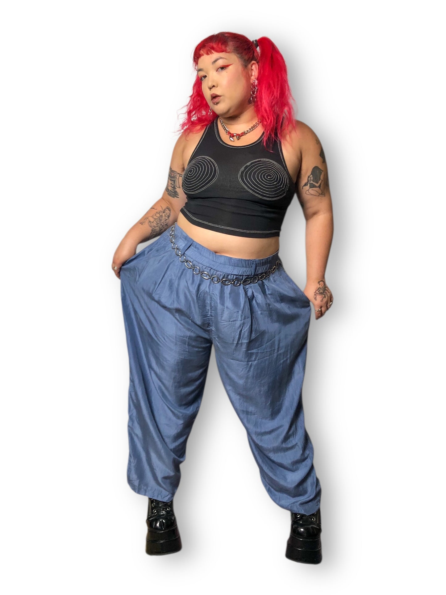 90’s Venezia Vitale Steel Blue Pants (3X)