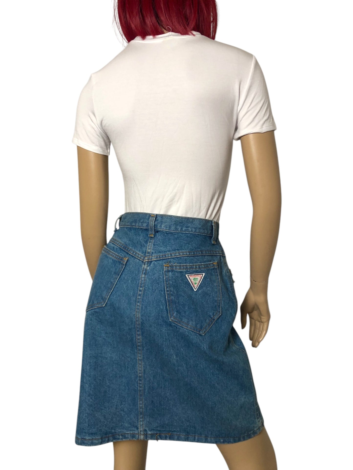 80’s Palmetto’s Light Wash Denim Skirt (M)