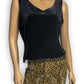 90’s/Y2K Ronni Nicole by Ouida Black Velvet Top (L)