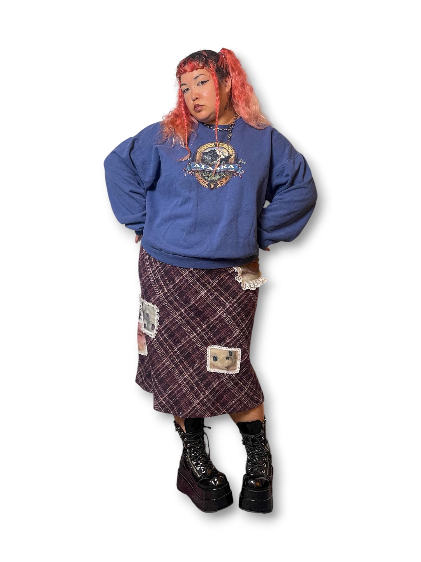 Y2K Alaska Navy Blue Sweatshirt (2X)