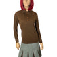 60’s Tarni Brown Retro Shirt (M)