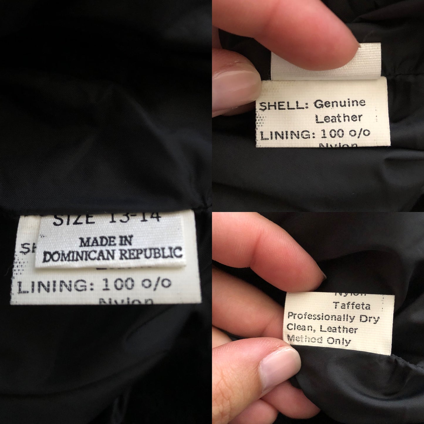 90’s/Y2K Black Leather Pencil Skirt (L)
