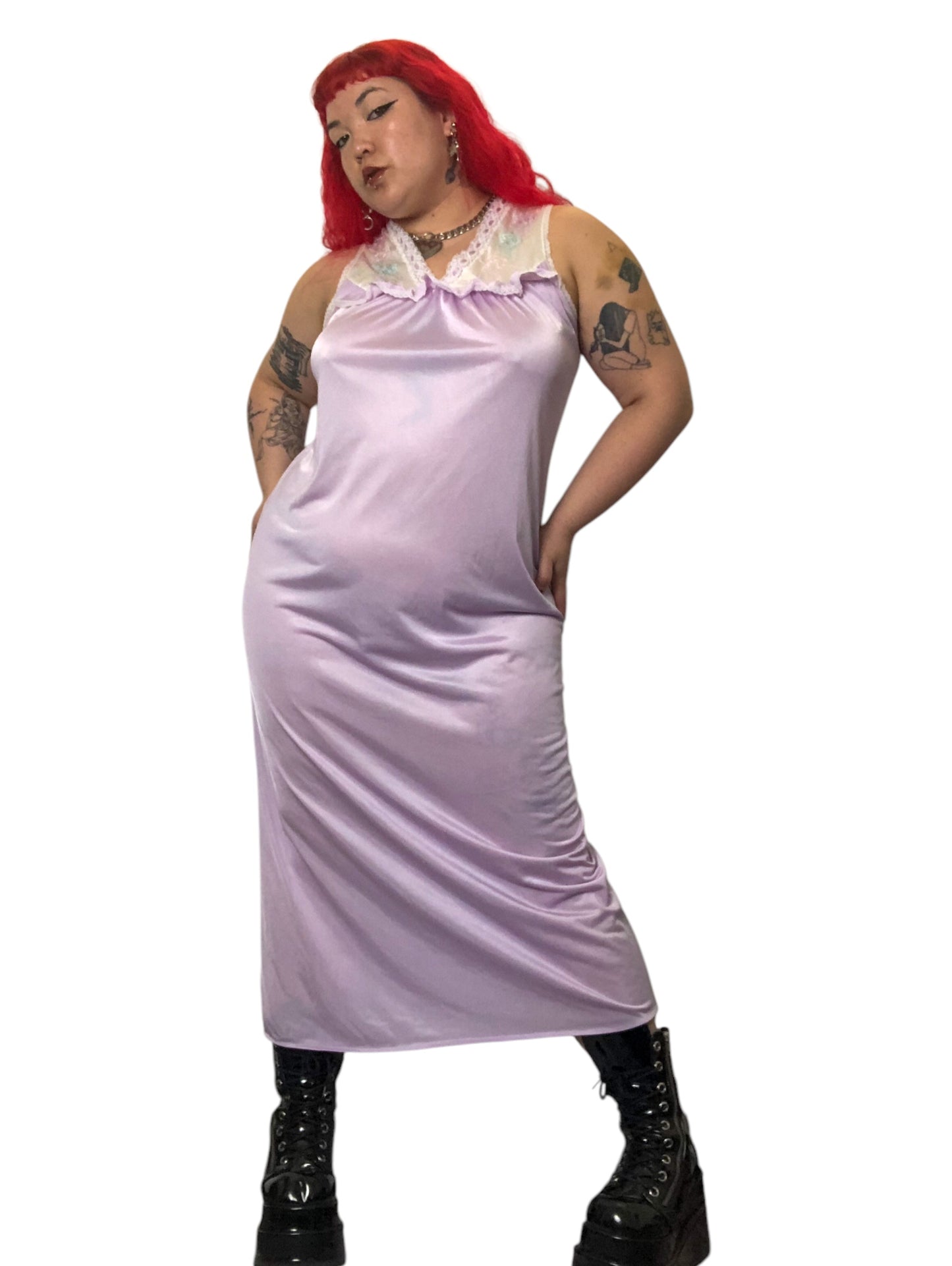 80’s/90’s Gotham Lavender Nightgown (XL/2X)