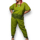 90’s/Y2K Mlle Gabrielle Olive Green 2-Piece Set (3X)