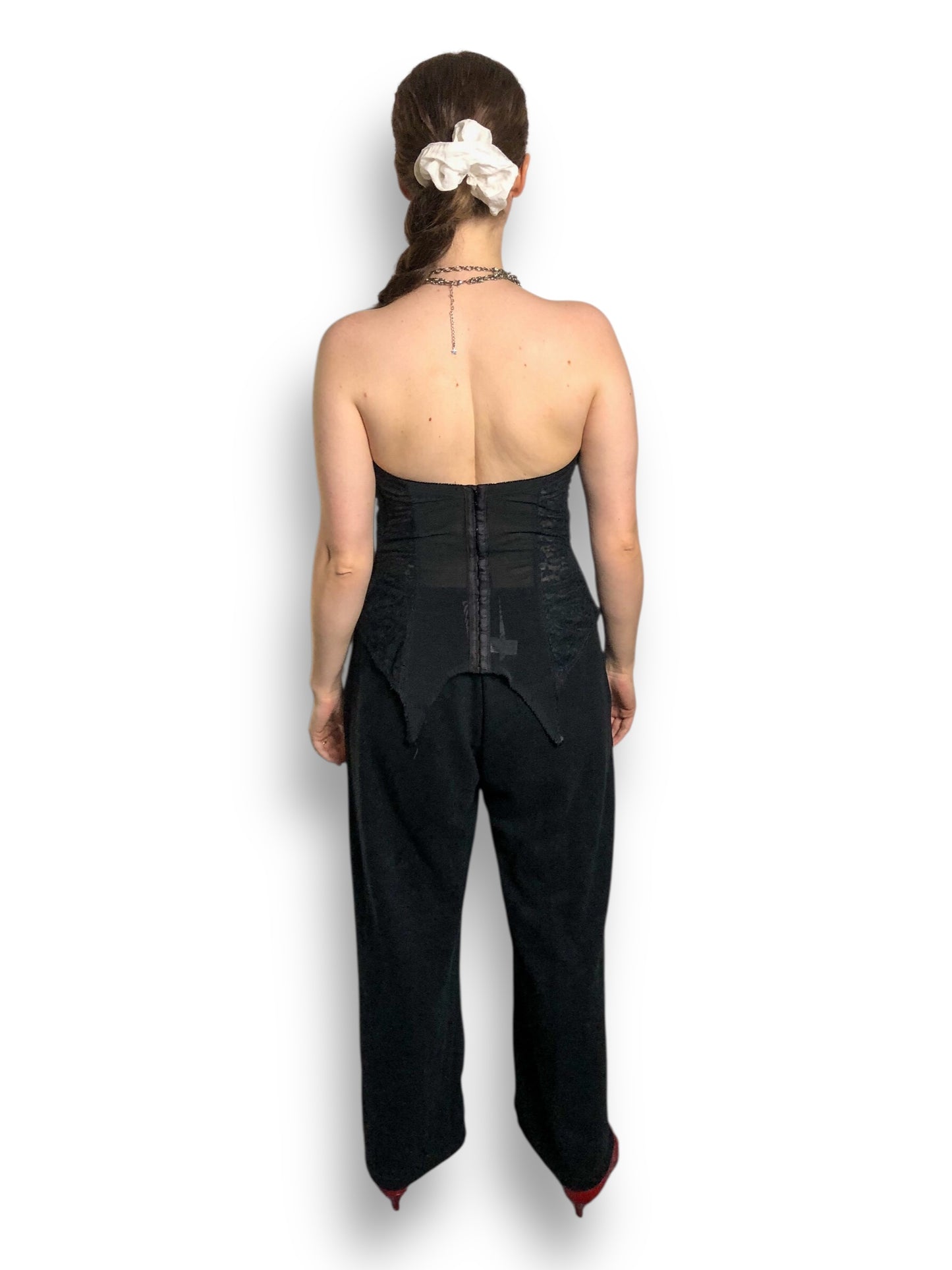 70’s/80’s Goddess Black Lace Bustier Top (36DDD/E)