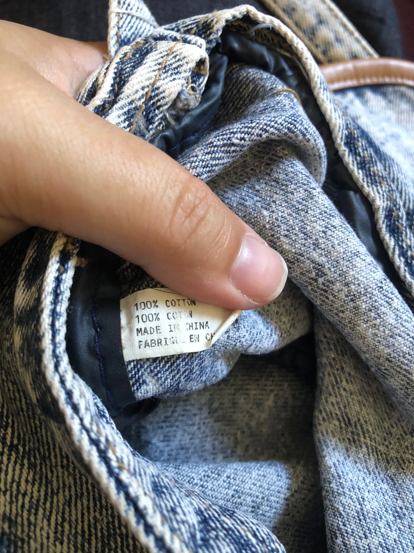 90’s/Y2K Cherokee Acid Wash Denim Mini Purse