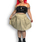 90’s/Y2K Mills Uniform Co Khaki Pleated Skirt (2X)