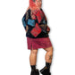90’s/Y2K Patchwork Velvet Bomber Jacket (XL)