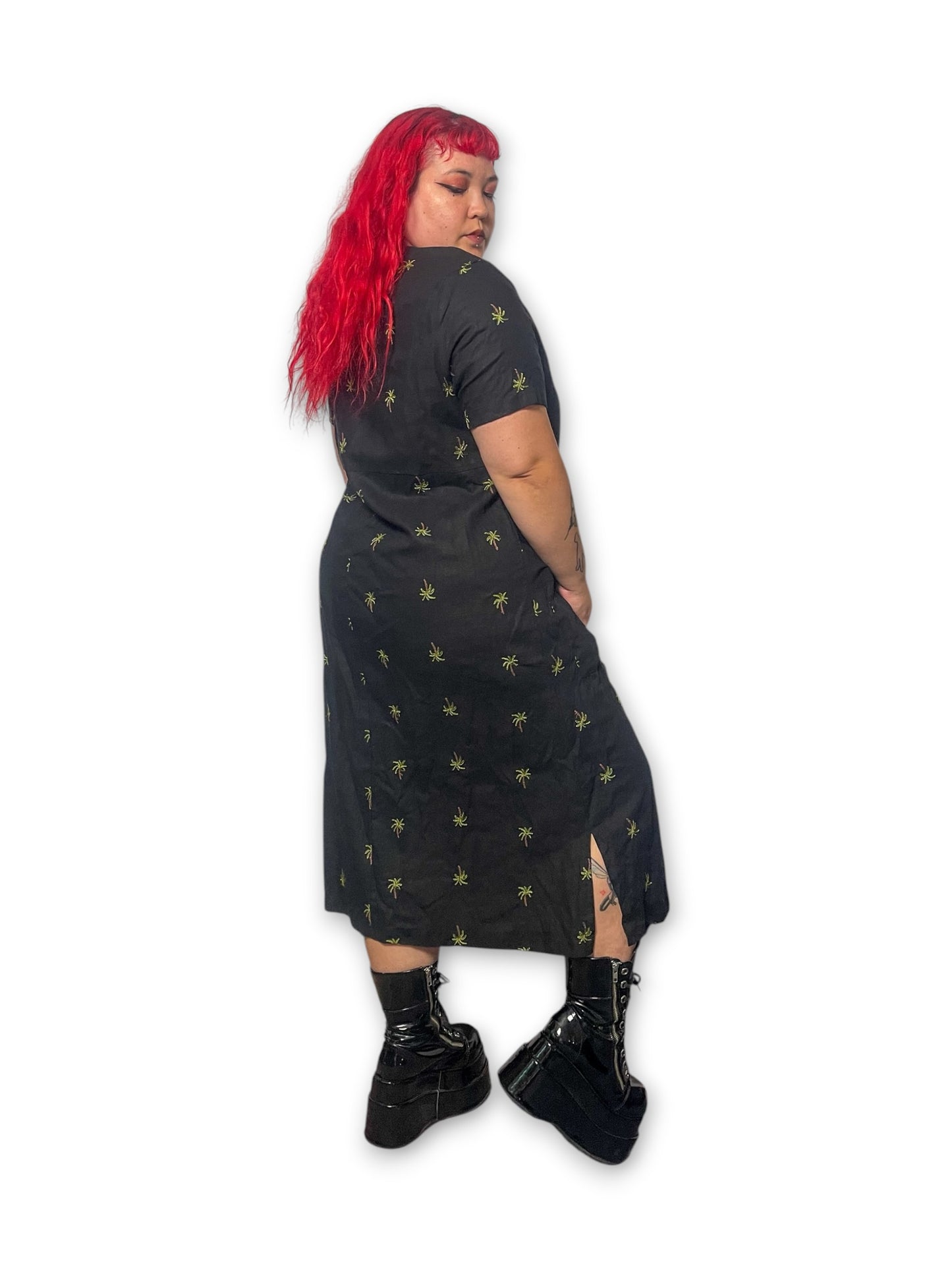 90’s/Y2K Embroidered Maxi Dress (1X)