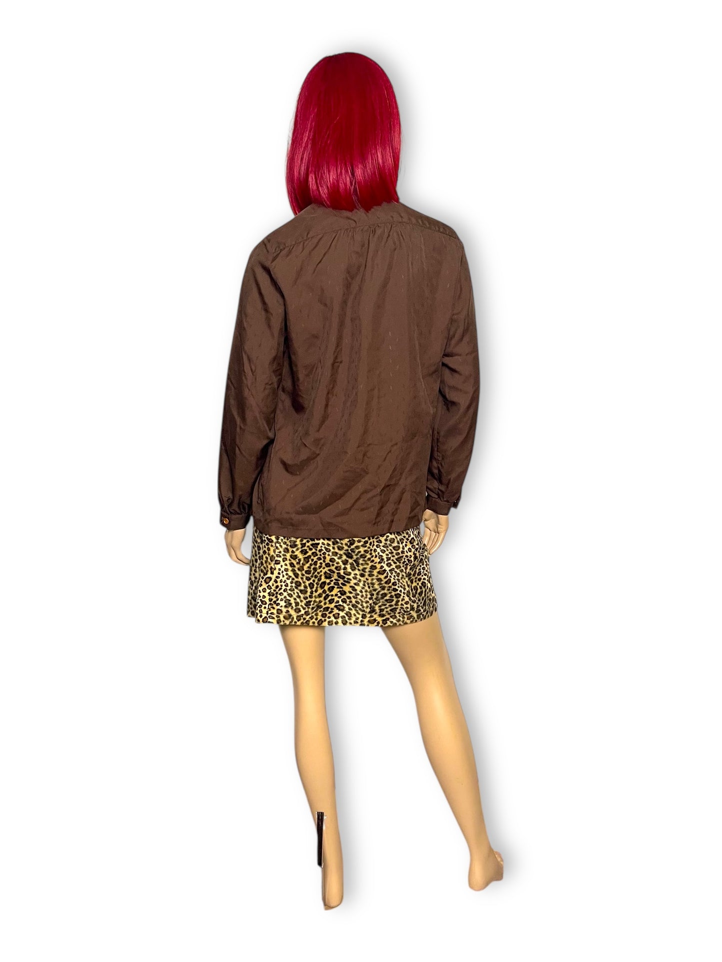 60’s/70’s Dana Point Brown Blouse (M/L)