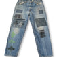 70’s/80’s Levi’s 505 Upcycled Denim Jeans (XL)