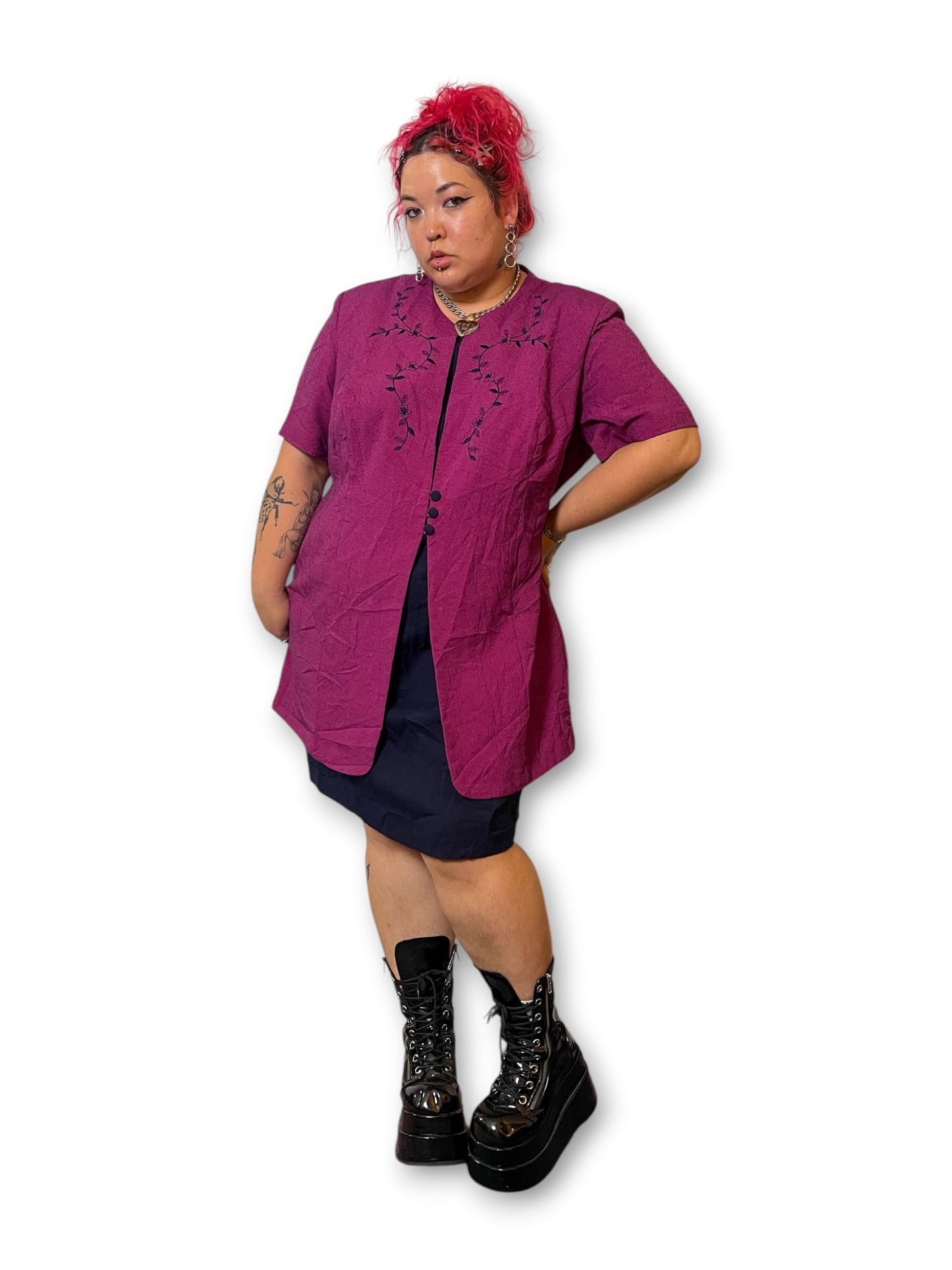 90’s Retro Grunge Pencil Dress (3X)