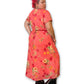 Y2K Floral Pink Maxi Dress (2X)