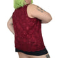 Y2K Catherine’s Wine Red Floral Lace Tank Top (3X)