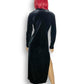Y2K Be Smart Black Velvet Duster Cardigan (M)