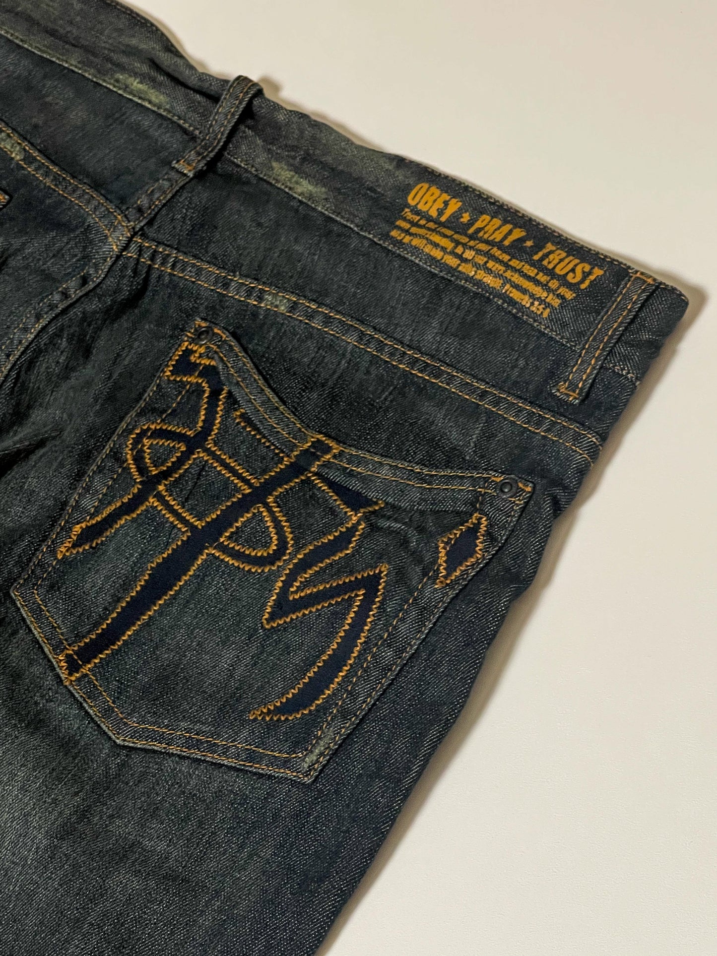 Deadstock Y2K Dark Wash Denim Jeans (XL)