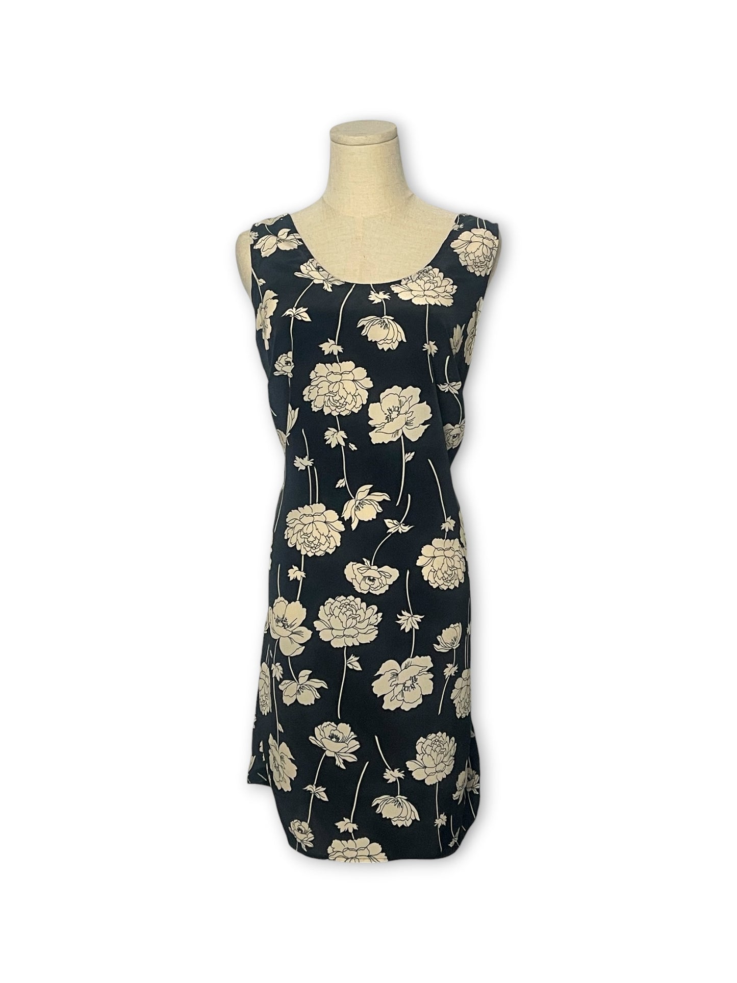 Y2K Floral Print Mini Dress (L/XL)