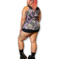 90’s/Y2K Print Pleated Tank Top (XL)
