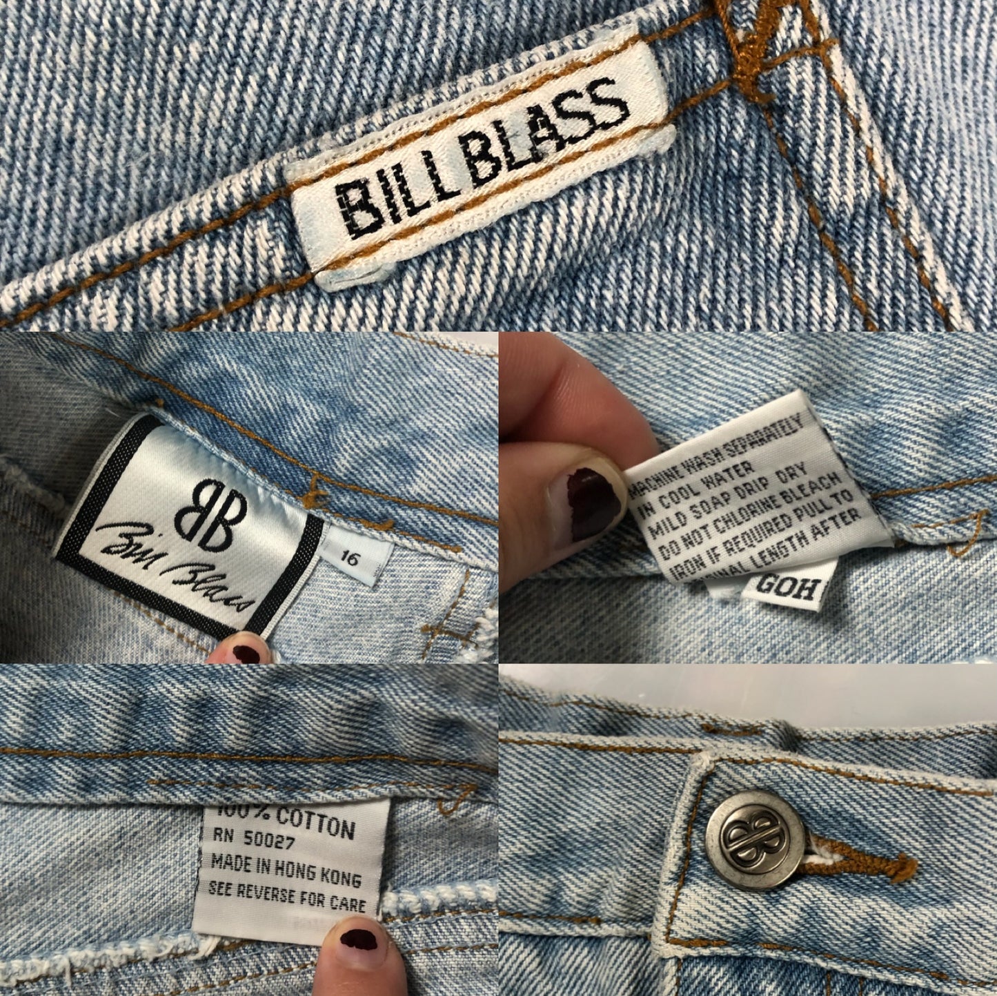 80’s/90’s Bill Blass Light Wash Denim Jeans (XL)