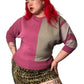80’s/90’s Rejoice! Pink Striped Sweater (L/XL/2X)