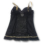 Y2K Black Leopard Chemise (L)