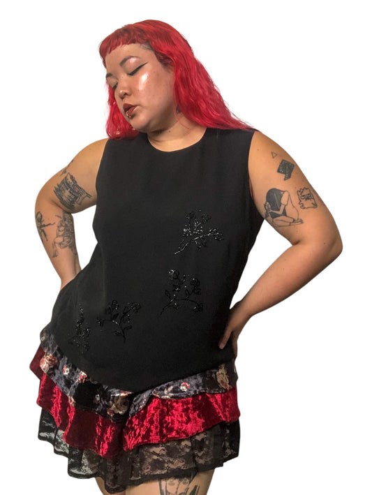 90’s After Dark Mesh Layered Tank Top (2X)
