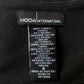 Y2K Moda International Black and Cream Bodycon Dress (S/M)