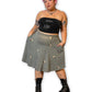 Y2K/Modern Twee Print A-Line Skirt (XL/1X/2X)