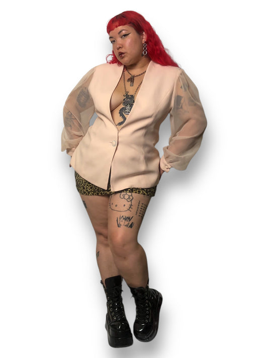 80’s/90’s Blush Pink Blazer (2X)