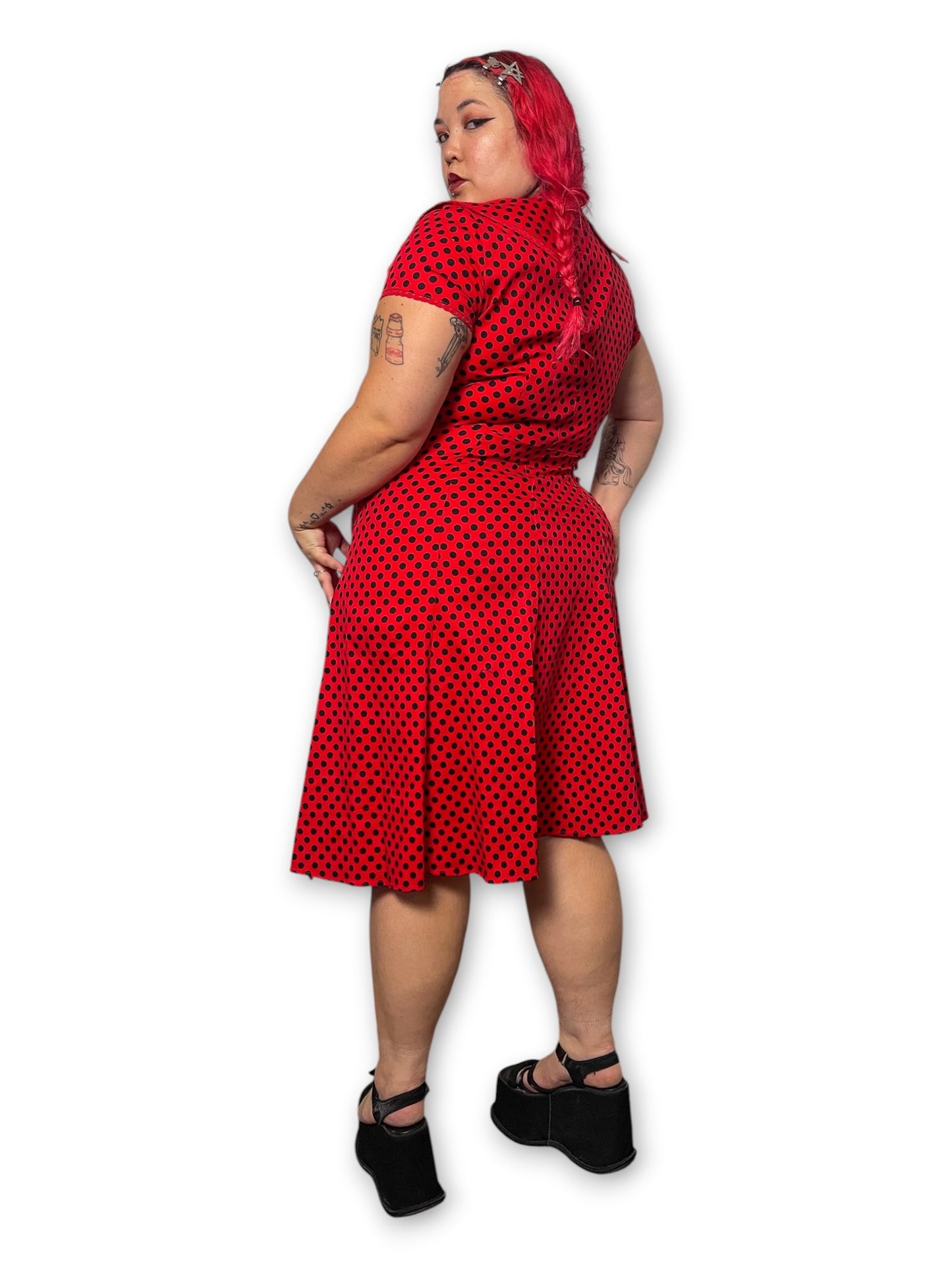 Ladybug Retro Wiggle Dress (XL)