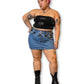 Denim Mini Skirt (1X)