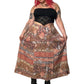 90’s August Max Woman Pink and Khaki Floral Print Skirt (2X)