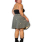 Y2K/Modern Twee Print A-Line Skirt (XL/1X/2X)