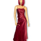 90’s Rebecca Burgundy Satin 3-Piece Evening Set (XS)