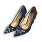 Sam Edelman Denim Rhinestone Heels (6.5)