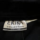90’s Erika Red and Black Colorblock Velour Shirt (L)