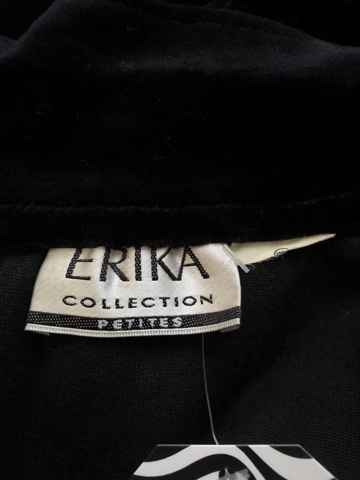 90’s Erika Red and Black Colorblock Velour Shirt (L)