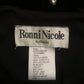 90’s/Y2K Ronni Nicole by Ouida Black Velvet Top (L)