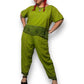 90’s/Y2K Mlle Gabrielle Olive Green 2-Piece Set (3X)