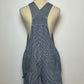 90’s/Y2K Railroad Stripe Overall Shorts (M)
