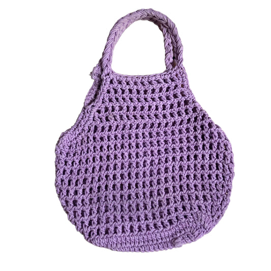 Lavender Crochet Purse