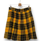 90’s Carole Little Yellow Tartan Plaid Pleated Skirt (L/XL)