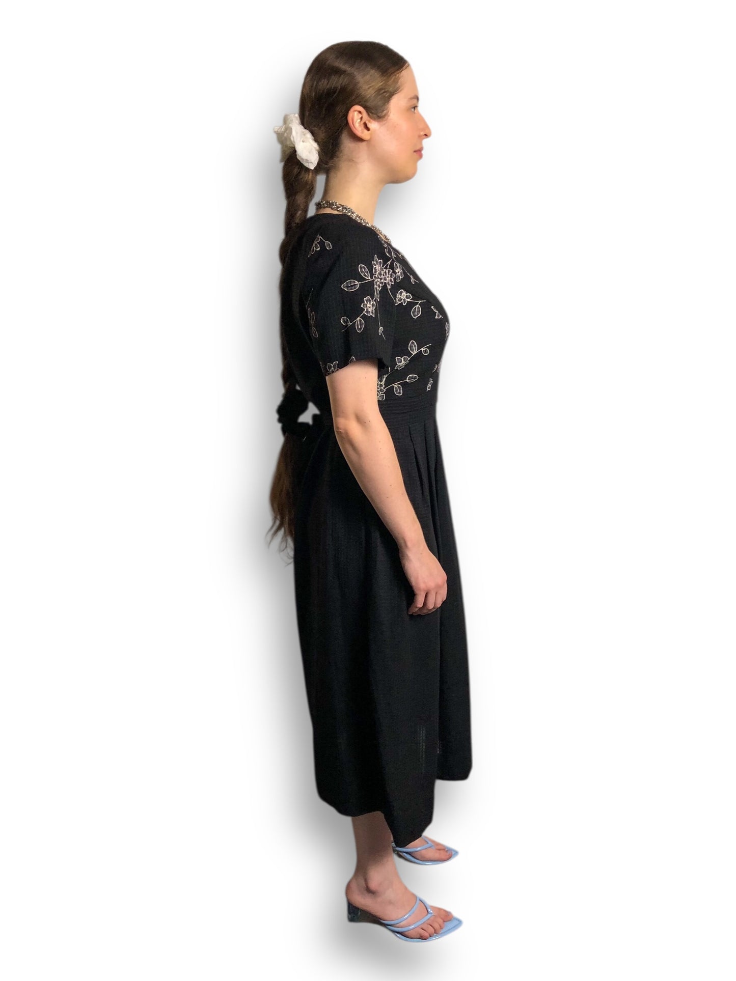 90’s/Y2K Miss Dorby Black Retro Maxi Dress (L/XL)