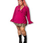 Y2K Sheer Ruffled Cardigan (5X)