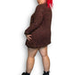 90’s Sténay Brown Beaded Cardigan (XL/2X)