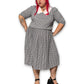 80’s Retro Houndstooth Dress (1X)