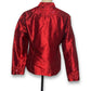 Y2K Chico’s Shiny Ruby Red Blouse (L)